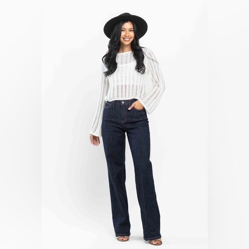 Judy Blue Dark Wash Wide leg High waist